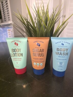 Hand in Hand Juniper Berry Body Lotion & Sugar Scrub Trio